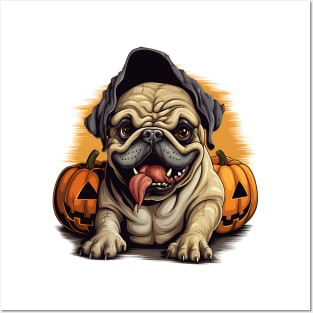 Halloween Bulldog #3 Posters and Art